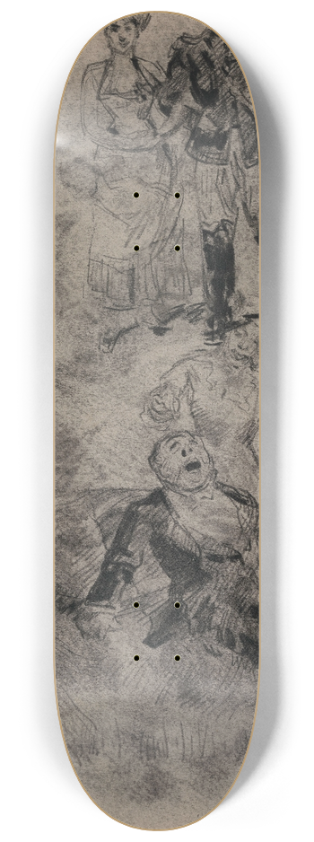 James Ensor - Figures 8.25 inch art skate deck