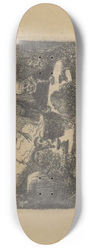 James Ensor - Koning Pest 8.25 inch art skate deck