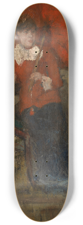 James Ensor - Lady with Red Parasol 8.25 inch art skate deck