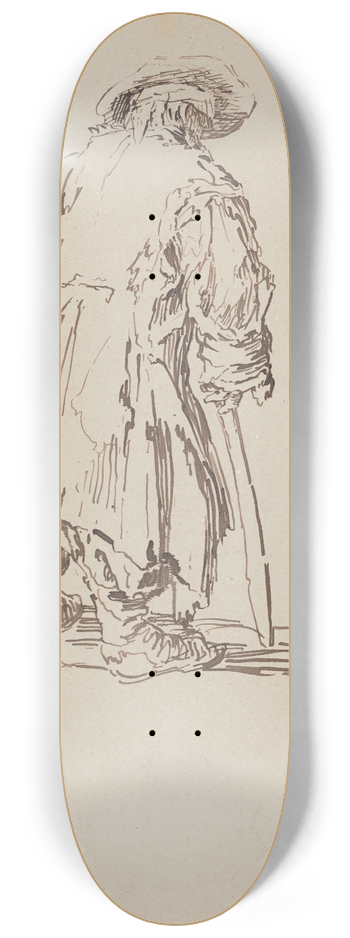 James Ensor - Old Man 8.25 inch art skate deck