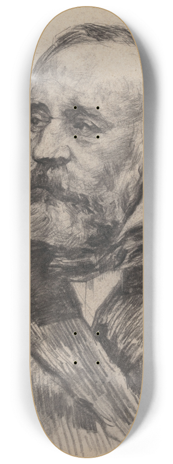 James Ensor - Portrait of a Man 8.25 inch art skate deck