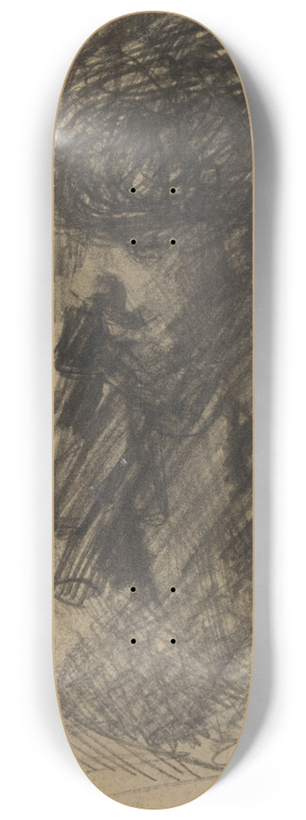 James Ensor - Portret van Dario de Regoyos schrijvende 8.25 inch art skate deck