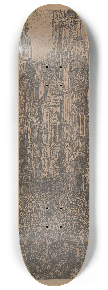 James Ensor - The Cathedral 8.25 inch art skate deck