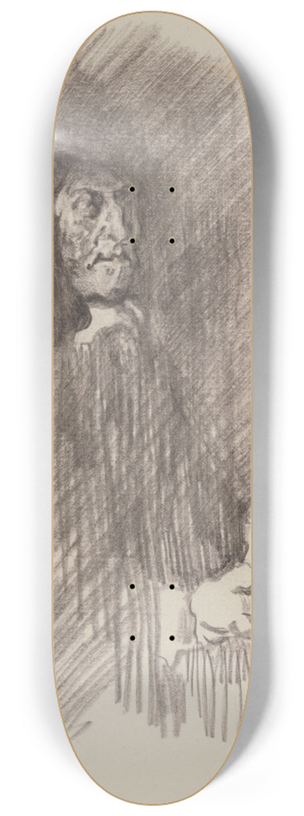 James Ensor - The Regents of the Old Mens Almshouse in Haarlem. Two Figures 8.25 inch art skate deck