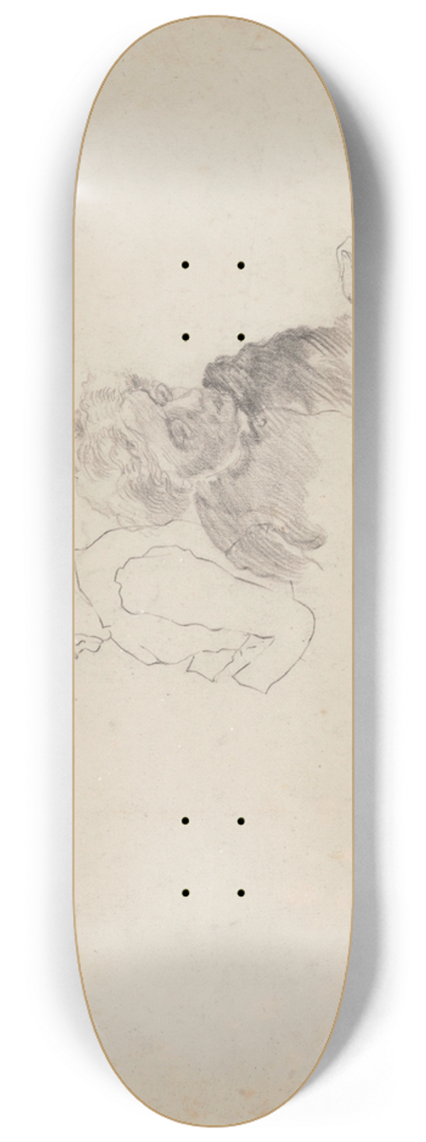 James Ensor - Woman Reading 8.25 inch art skate deck
