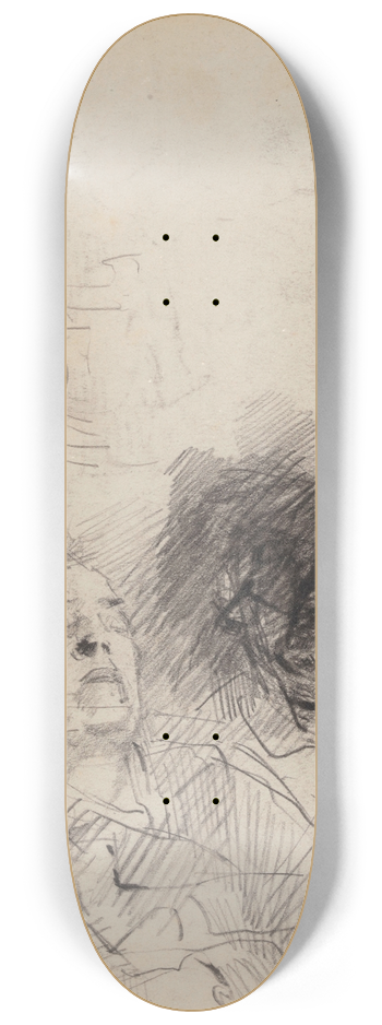 James Ensor - Woman Sleeping 8.25 inch art skate deck