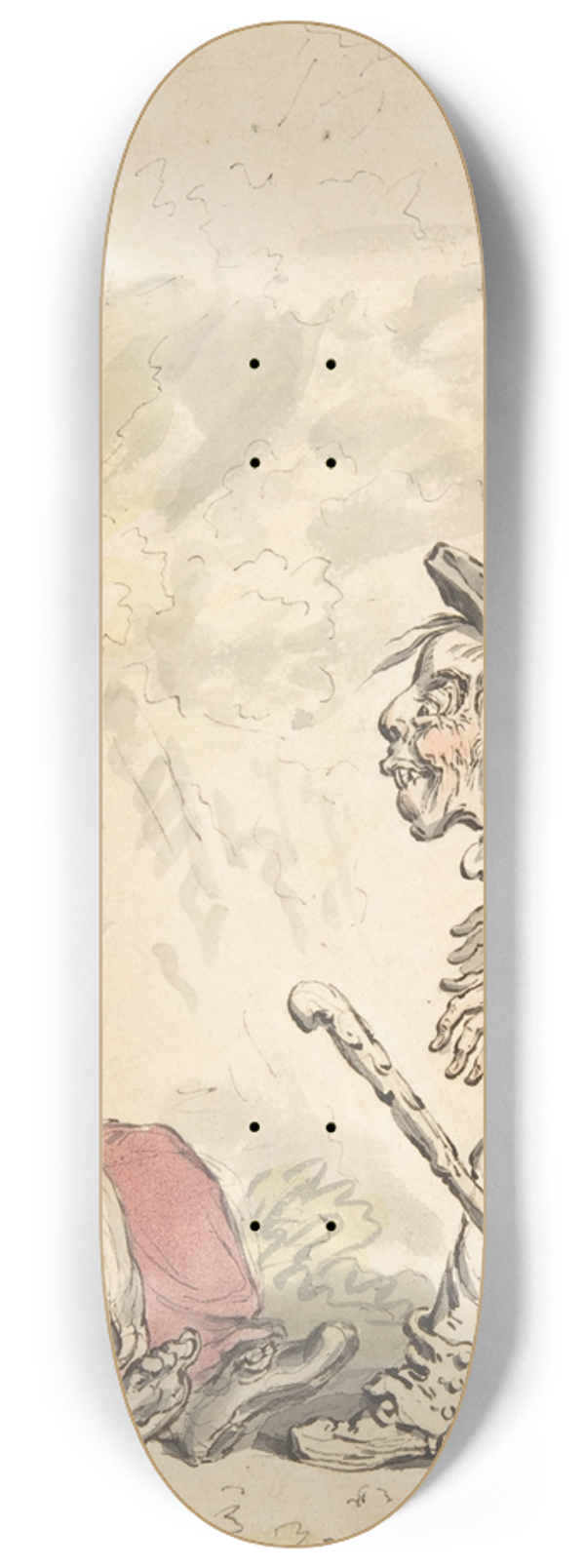 James Gillray - Cymon and Iphigenia 8.25 inch art skate deck