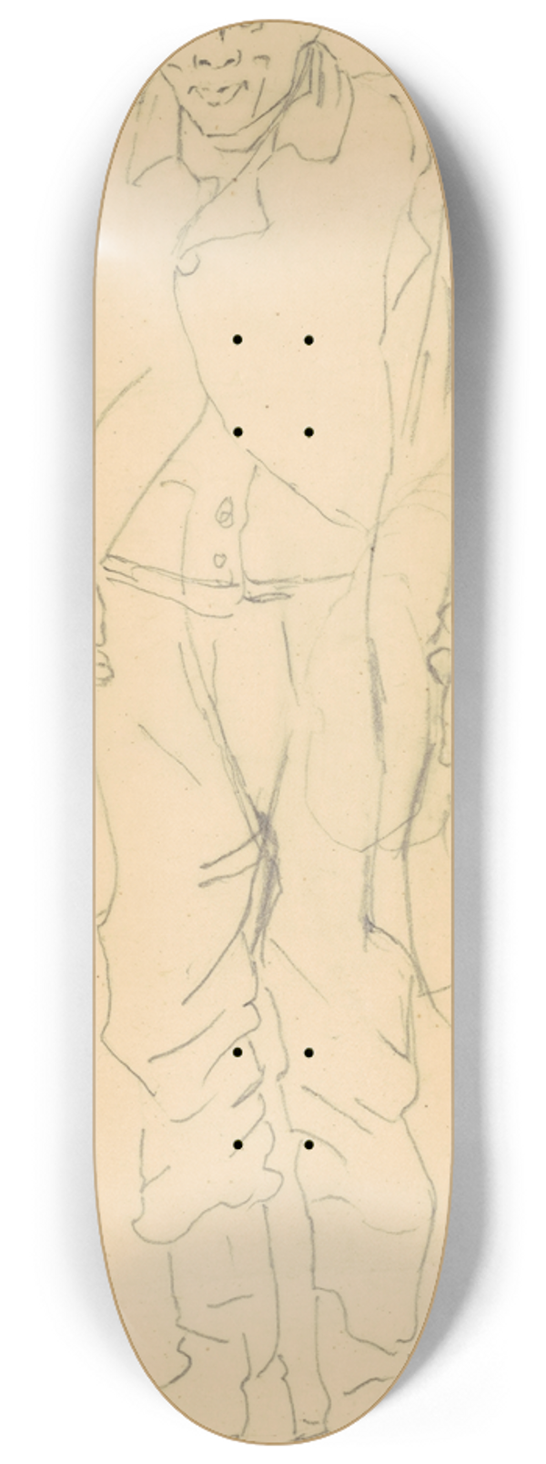 James Goodwyn Clonney - African-American Figure 8.25 inch art skate deck