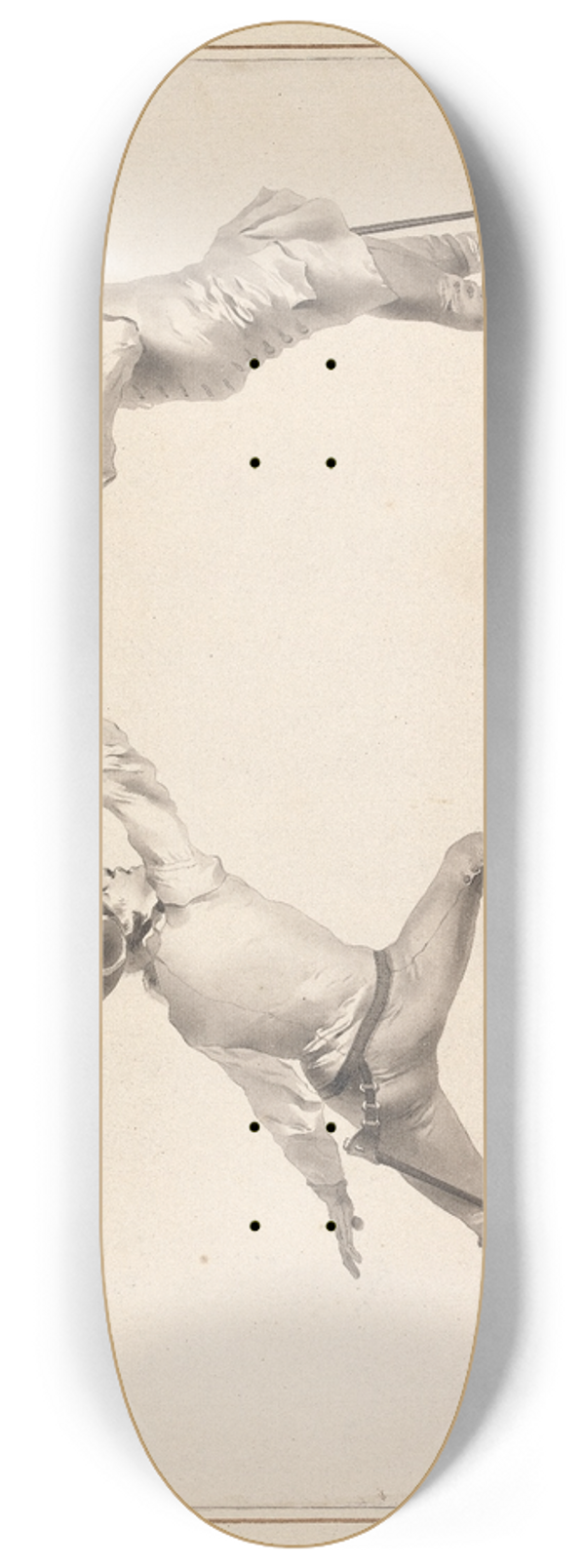 James Gwin - Du Desarmement sur le Coup de Tierce 8.25 inch art skate deck