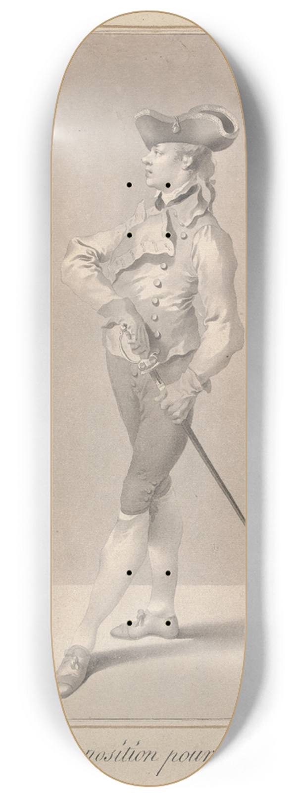 James Gwin - Premiere Position pour tirer LEpe 8.25 inch art skate deck