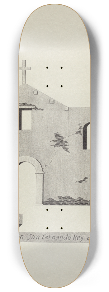 James Jones - Mision San Fernando Rey de Espana 8.25 inch art skate deck