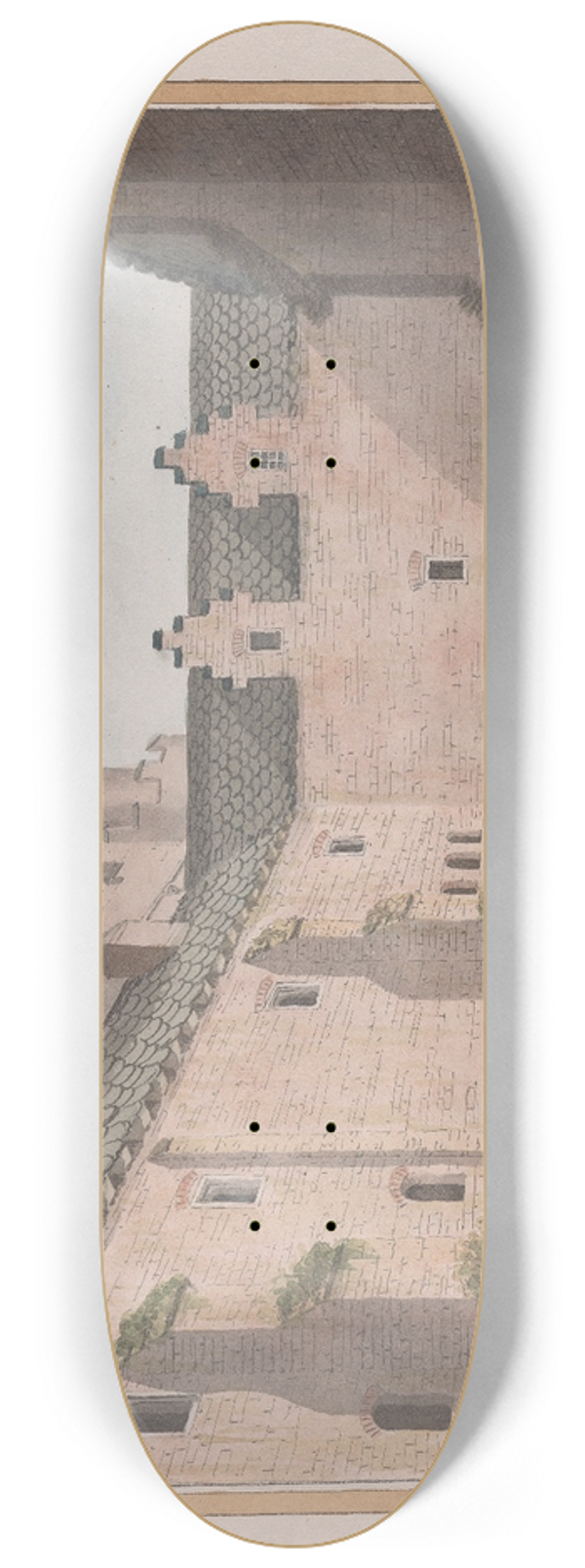 James Lambert of Lewes - Herstmonceux Castle, East Sussex: The Pump Court 8.25 inch art skate deck