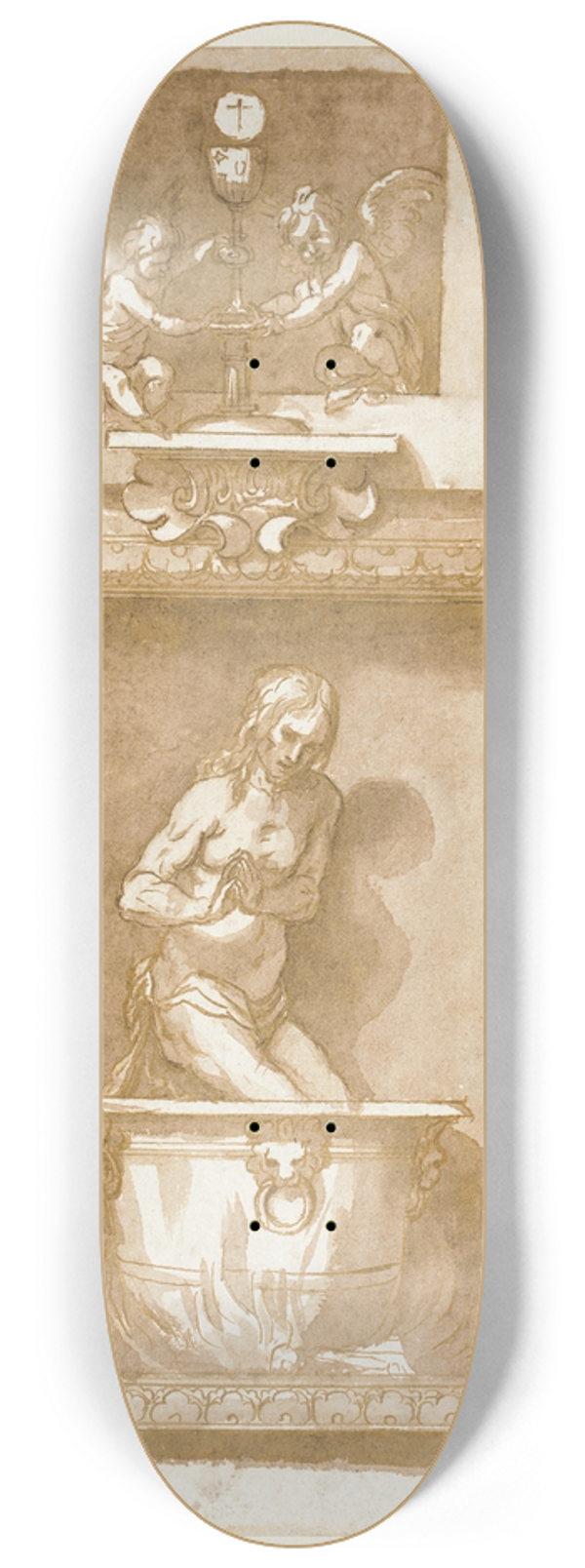 Alonso Cano - The Martyrdom of Saint 8.25 inch art skate deck