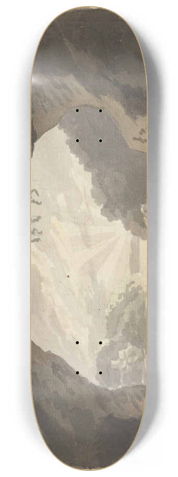 James Miller - Figures with Animals at Cave 8.25 inch art skate deck