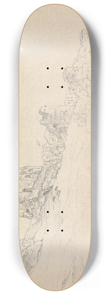 James Moore - Corfe Castle 8.25 inch art skate deck