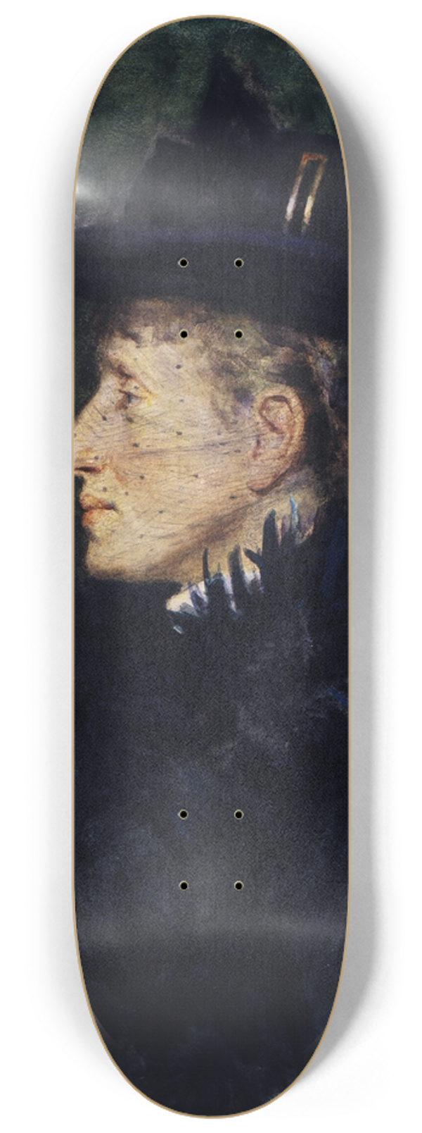 James Nairn - Lady with veil 8.25 inch art skate deck
