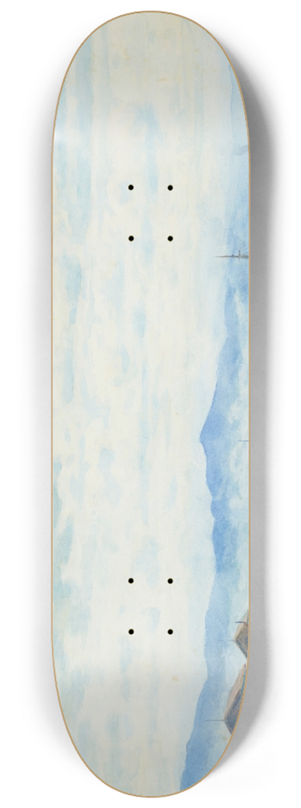 James Nairn - Wellington Harbour 8.25 inch art skate deck