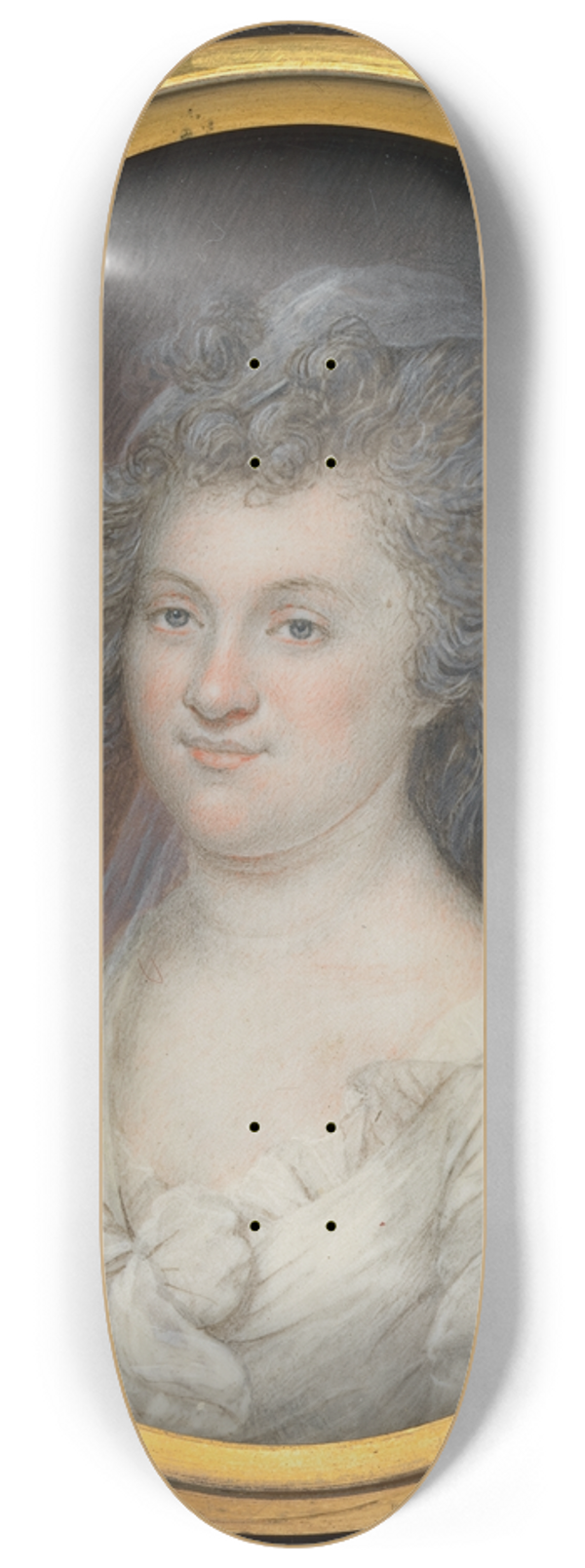 James Peale - Elizabeth Depeyster Peale 8.25 inch art skate deck