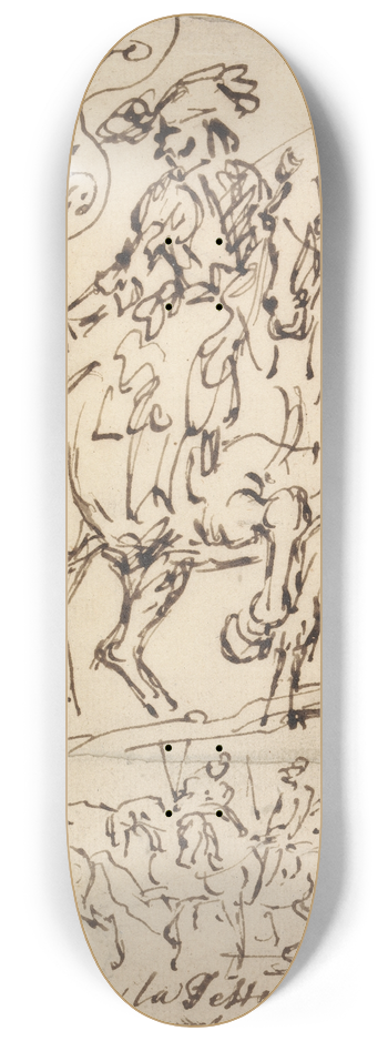 James Seymour - Rider in Armour 8.25 inch art skate deck