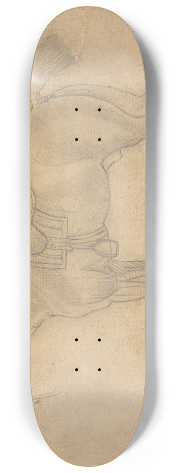 James Seymour - Saddled Horse Facing Left 8.25 inch art skate deck