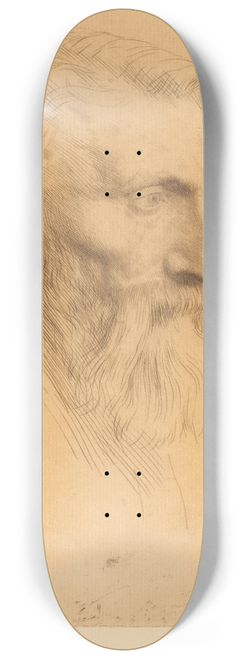Alphonse Legros - Auguste Rodin 8.25 inch art skate deck