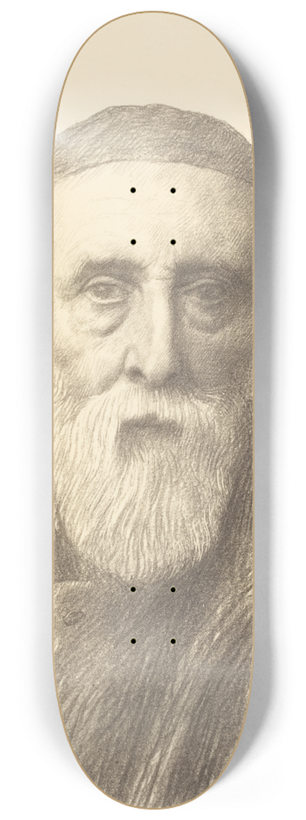 Alphonse Legros - G.F. Watts, R.A., 2nd plate 8.25 inch art skate deck