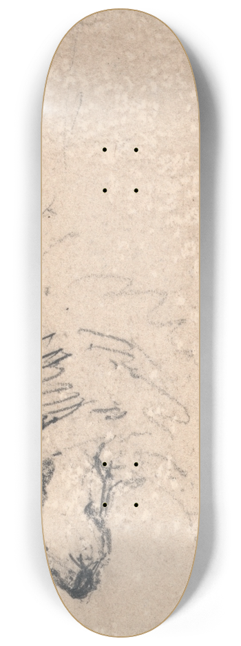 James Ward - Arctic Dog, Facing Left 8.25 inch art skate deck