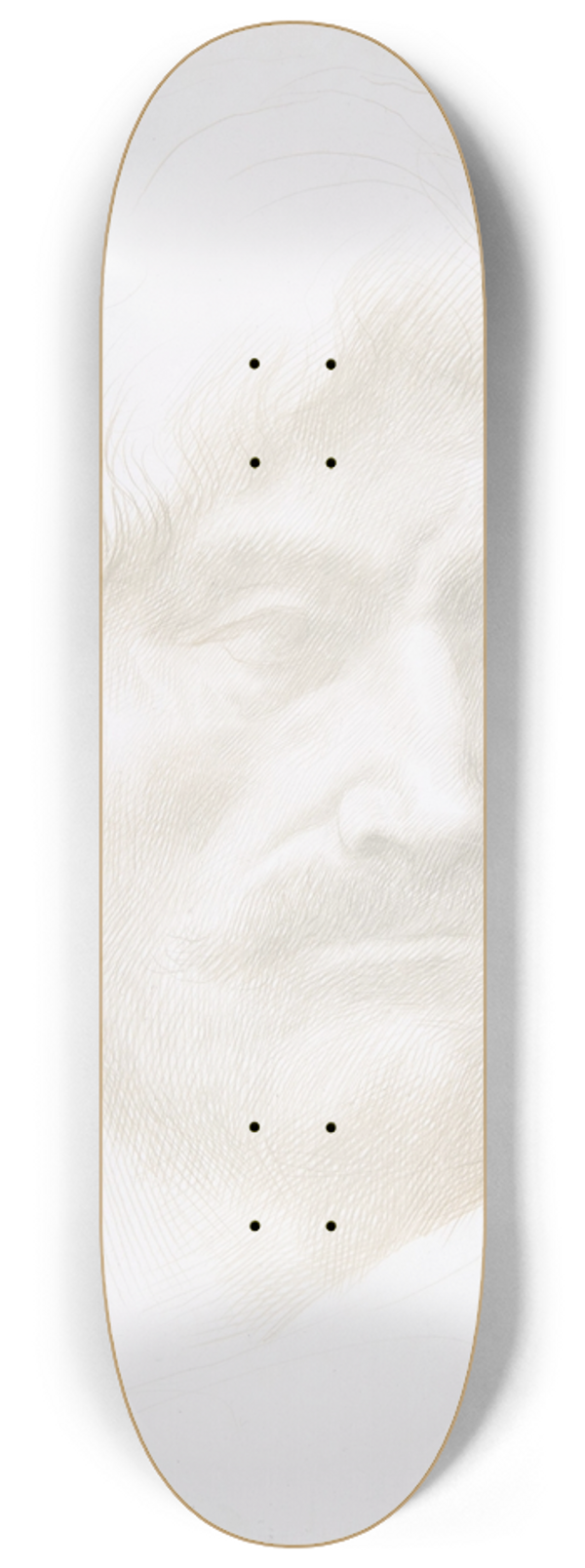 Alphonse Legros - Head of a Man 8.25 inch art skate deck