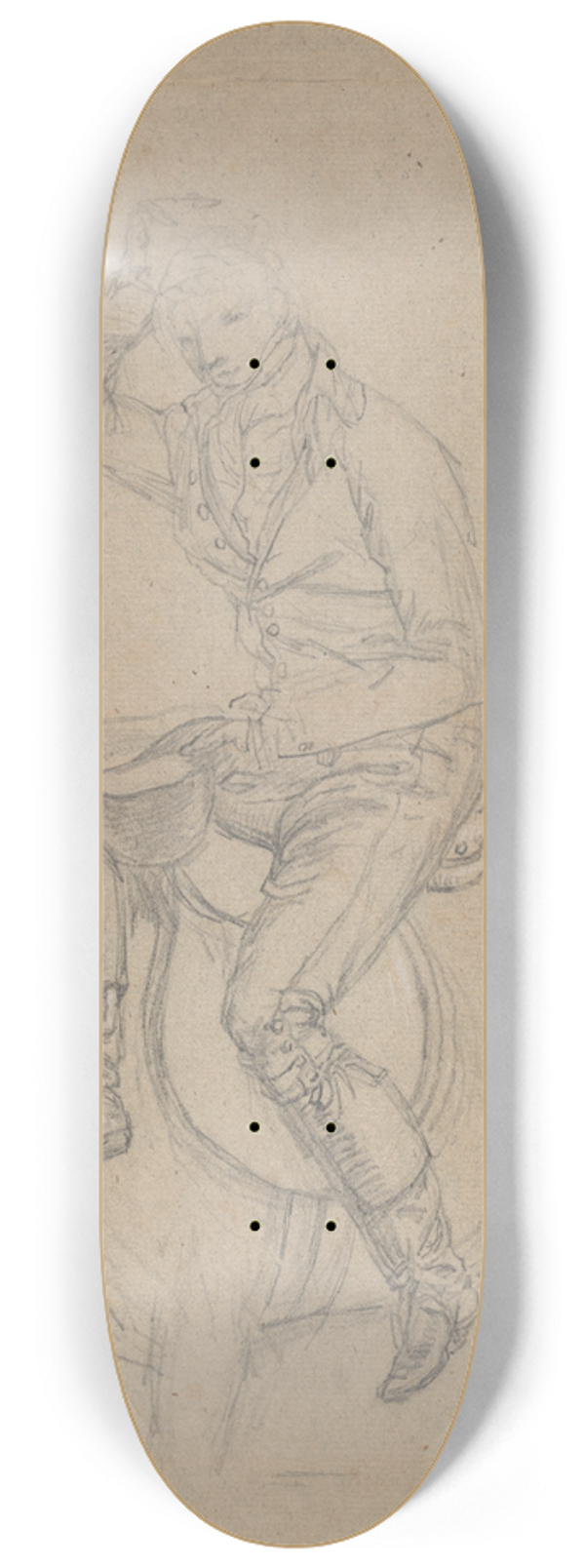 James Ward - Sir Charles Blunt at the Death of the Boar 8.25 inch art skate deck