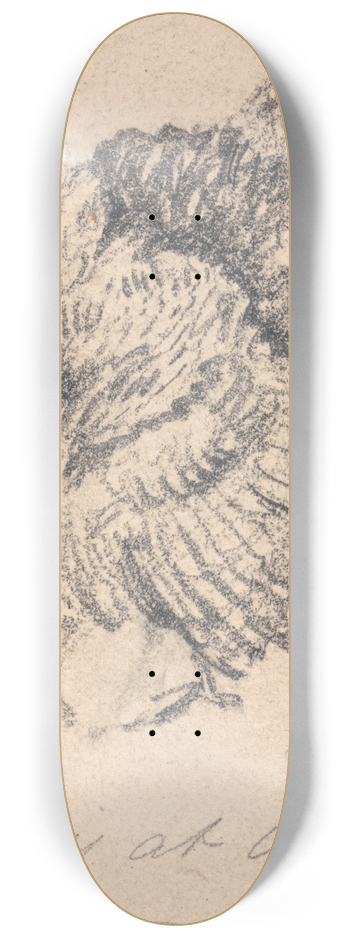 James Ward - Study of a Turkey 8.25 inch art skate deck