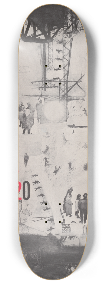 James Wines - James Wines collages, Walker Art Center, Minneapolis 8.25 inch art skate deck