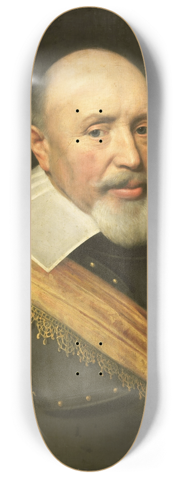 Jan Anthonisz van Ravesteyn - Portrait of an Officer 8.25 inch art skate deck