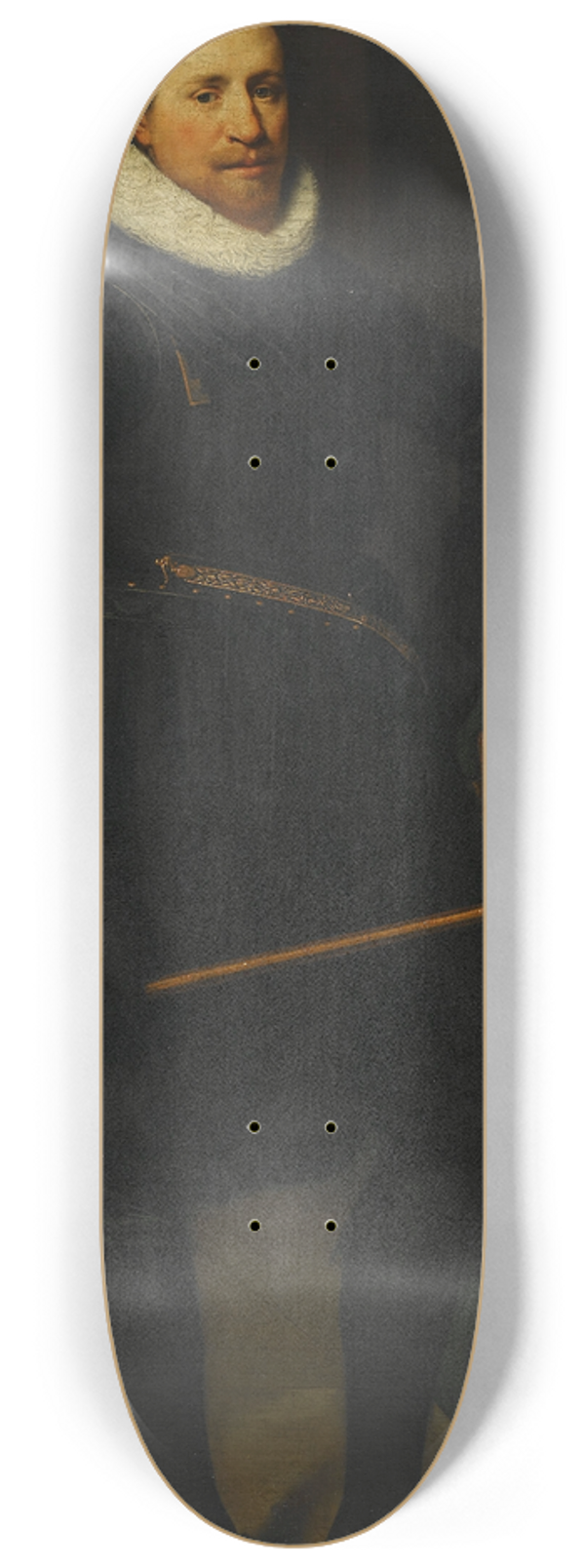 Jan Anthonisz van Ravesteyn - Portrait of Sir John Burroughs (1587-1627) 8.25 inch art skate deck