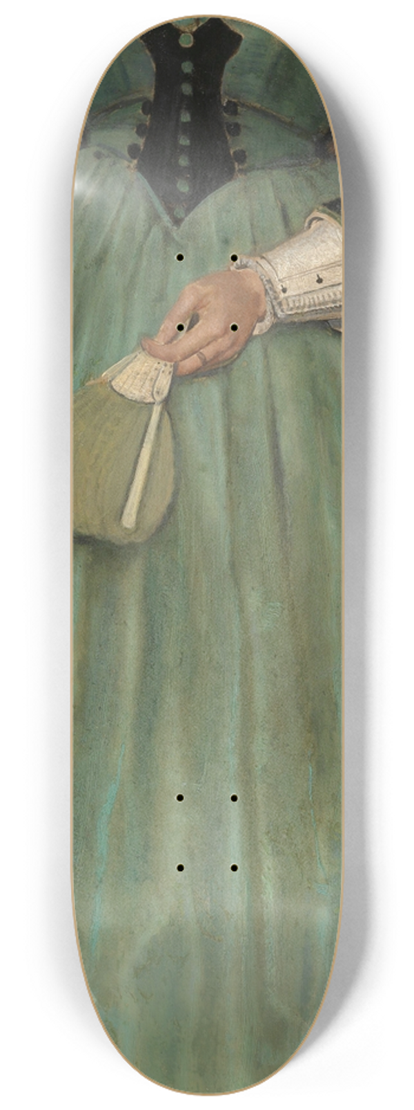 Jan August Hendrik Leys - Lucie Leys, the Artists Daughter 8.25 inch art skate deck