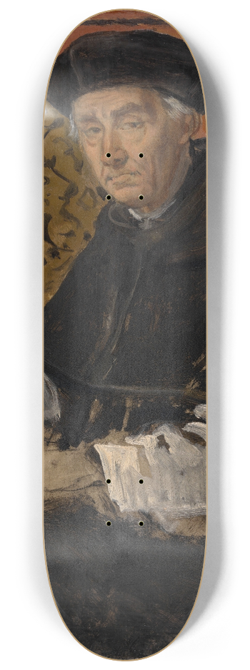 Jan August Hendrik Leys - Portrait of a Cleric 8.25 inch art skate deck