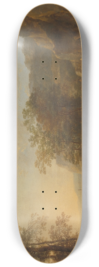 Jan Both - Italian Landscape with a View of a Harbour 8.25 inch art skate deck