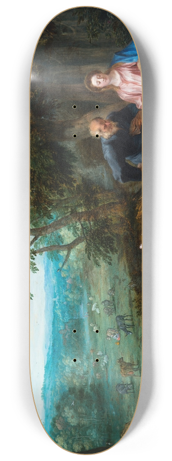 Jan Breughel The Younger - Rest on the Flight into Egypt 8.25 inch art skate deck