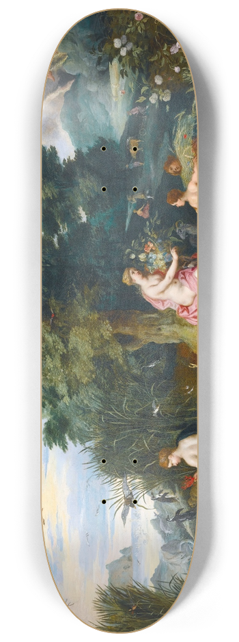 Jan Brueghel the Younger - Allegory Of The Four Elements 8.25 inch art skate deck