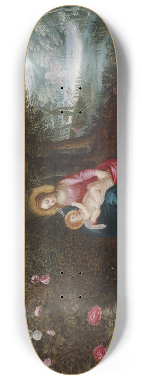 Jan Brueghel the Younger - Die Ruhe Auf Der Flucht 8.25 inch art skate deck