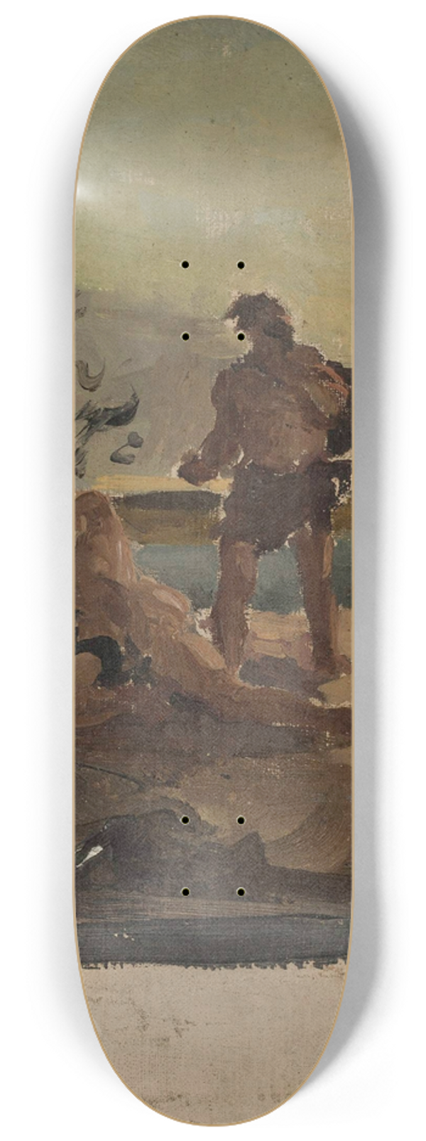 Jan Cigliski - Brother robbers, sketch for a painting 8.25 inch art skate deck