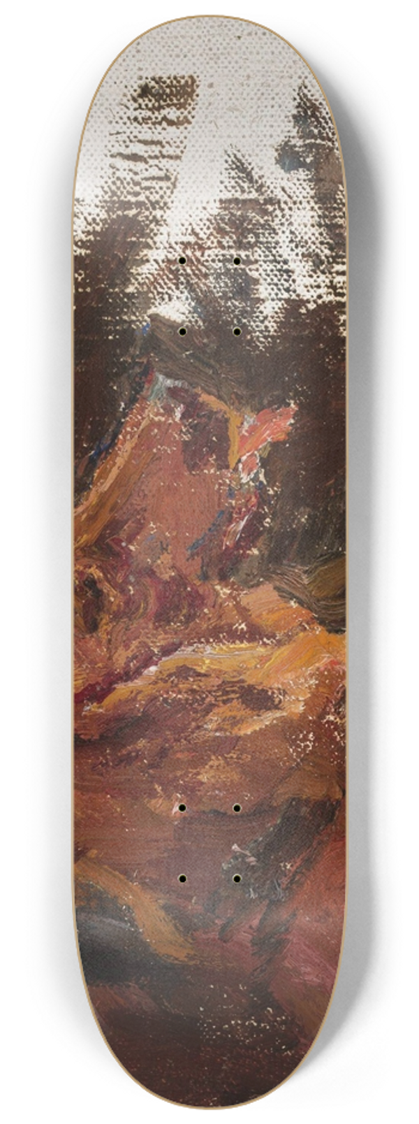 Jan Cigliski - Maryino  study of dogs head for the Portrait of Prince Golitsyn 8.25 inch art skate deck