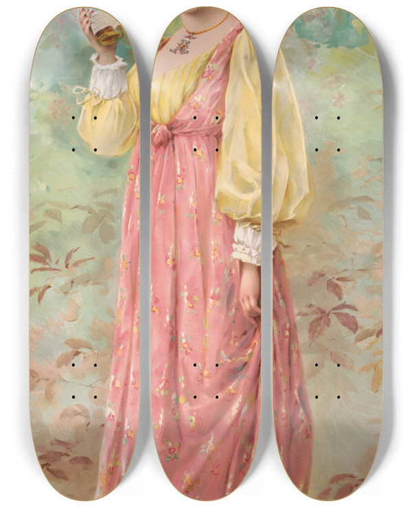 Triptych art skateboard deck of Knapp Co The Hostess by Knapp & Co. (19-)