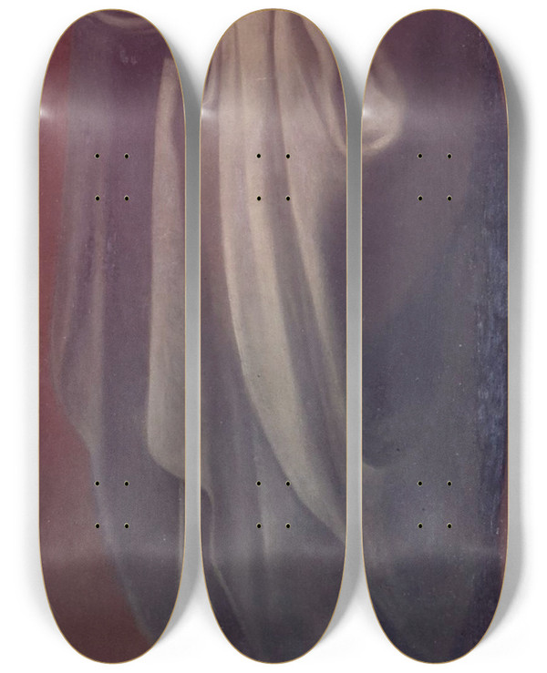 Triptych art skateboard deck of Hendrik Van Balen Saint Ann by Hendrik Van Balen (1575-1632)