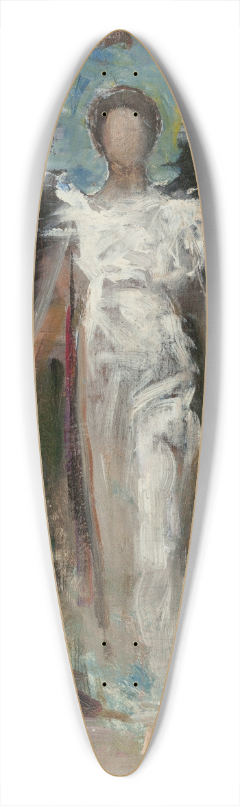 Abbott Handerson Thayer - Preliminary Study for A Virgin 39.3 inch art pintail longboard deck