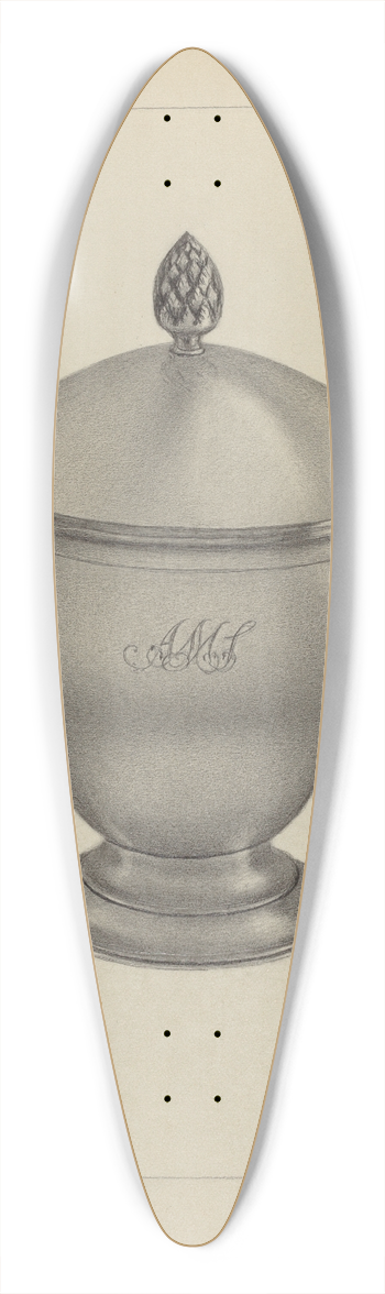 Aaron Fastovsky - Silver Sugar Bowl 39.3 inch art pintail longboard deck
