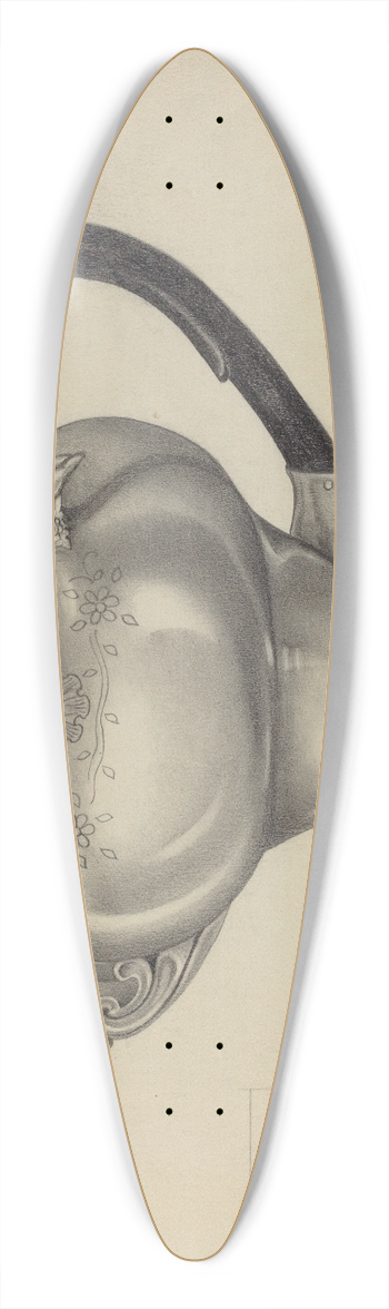 Aaron Fastovsky - Silver Teapot 39.3 inch art pintail longboard deck