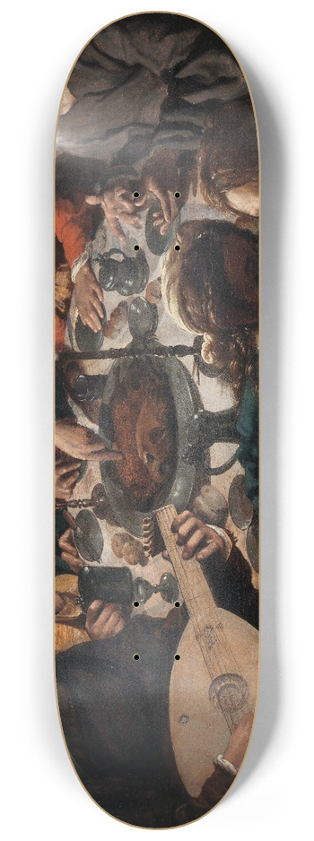 Jan Cornelisz Vermeyen - The Marriage at Cana 8.25 inch art skate deck