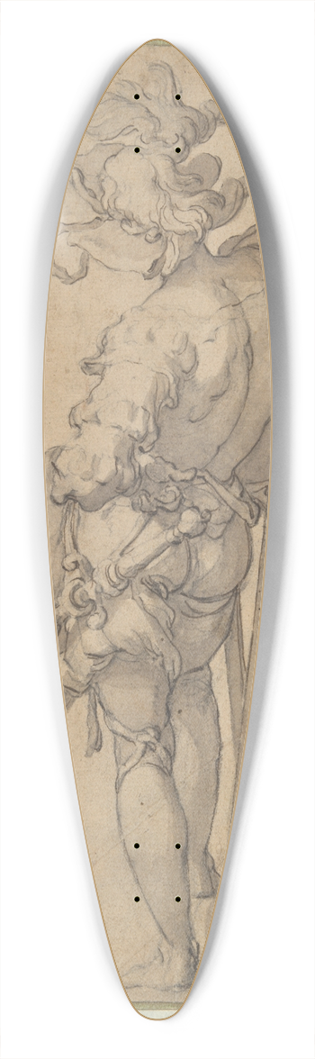 Abraham Bloemaert - StandingSoldier 39.3 inch art pintail longboard deck
