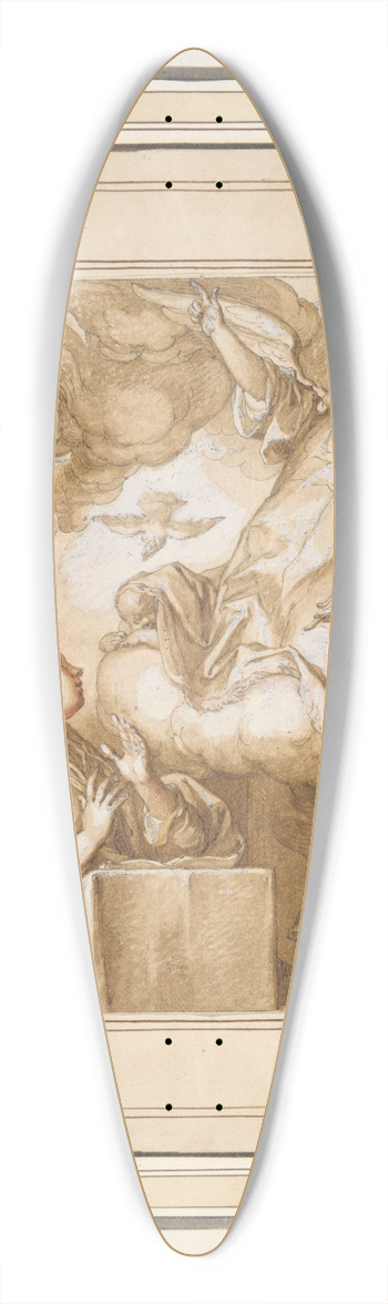 Abraham Bloemaert - TheAnnunciation 39.3 inch art pintail longboard deck