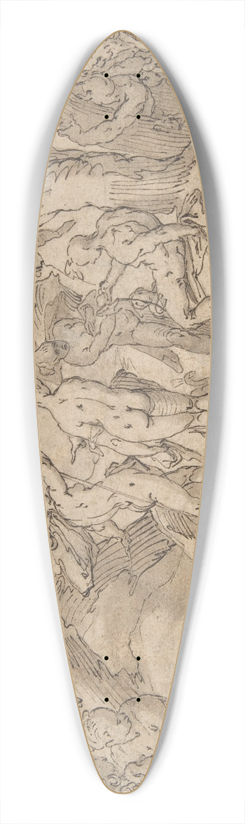 Abraham Bloemaert - The Judgment of Paris 39.3 inch art pintail longboard deck